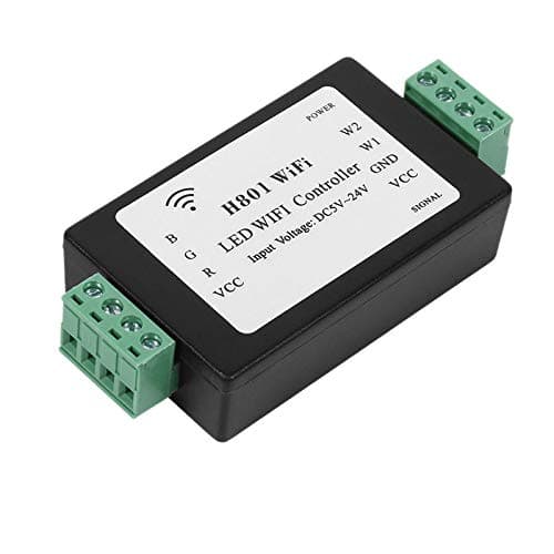 Haudang H801 RGBW LED WiFi Controller LED RGB Controller DC5-24V Input for 5050 2835 3528 SMD LED Strip Light Tape Ribbon