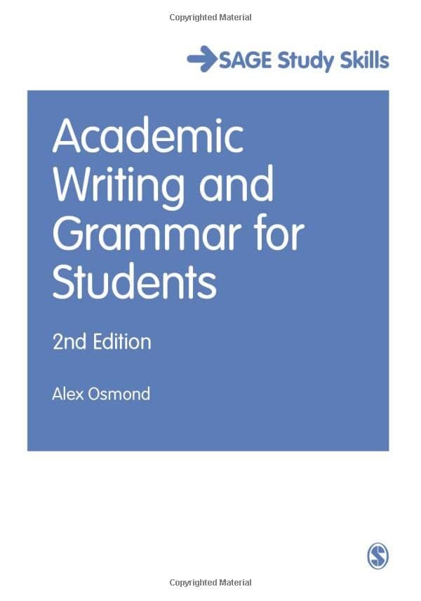 Sage Publications Academic Writing and Grammar for Students