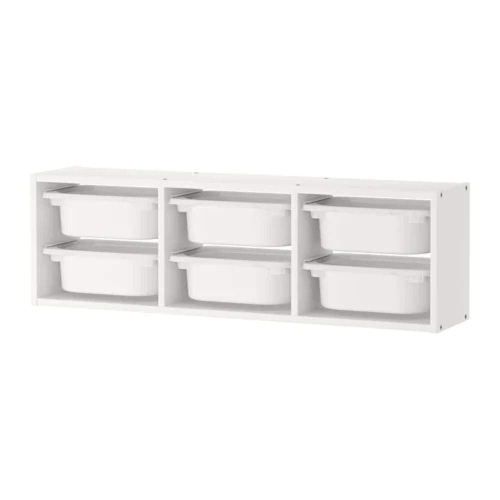 Ikea TROFAST Wall storage, white, white