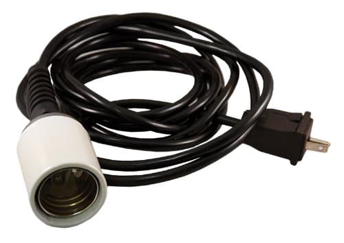 Lamp Socket w/ 15 ft. Cord for Bare Vertical Hanging Grow Light