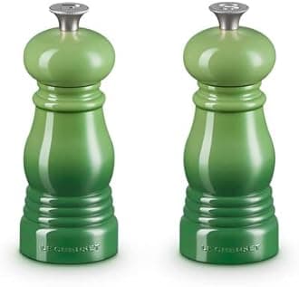 Classic Salt and Pepper Mill Set, Personal Use, Chip-Resistant ABS Plastic, Anti-Corrosion, 11 cm, Bamboo, 44900114080000