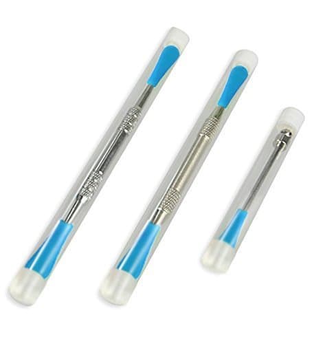 Vayne Fly Essentials 3-Piece Dual-Silicone Tip Carving Scraping Wax Element Dab Tools Set with Protective Case