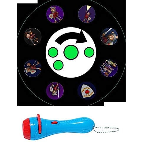 Brave Knights – Fun Plush Toy, Soothes & Comforts, Projecting Flashlight/Nightlight (Blue) 8-Images, Storybook, Sleep Aid for Children (Reduces Fear & Anxiety), Make Bedtime Fun Time!