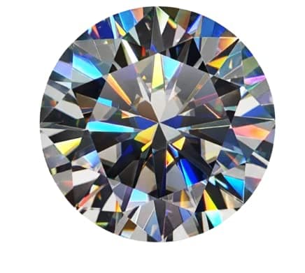 Gemstone King मॉइज़नाइट स्टोन 1.15 Carat Mojo Night Gemstone Original Certified by Lab Beautiful Colour & Round Shape Mozonite Diamond Stone Use for Men & Women Jewellery Making Masonite Pathar