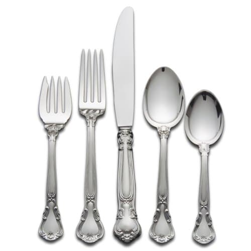 Gorham Chantilly 5-Piece Sterling Flatware Place Set, Service for 1