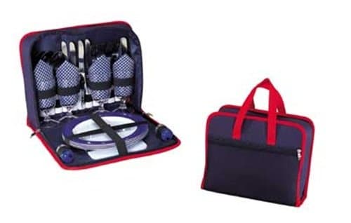 Compact Getaway Picnic Backpack for 4 - SPB3044A1 - Blue-Grey