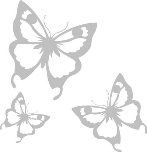 Butterfly Etch Etched Frosted Window Mirror Stickers #1