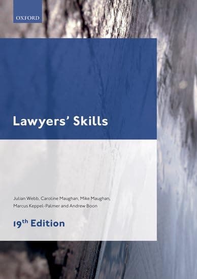 Lawyers' Skills 19th Edition