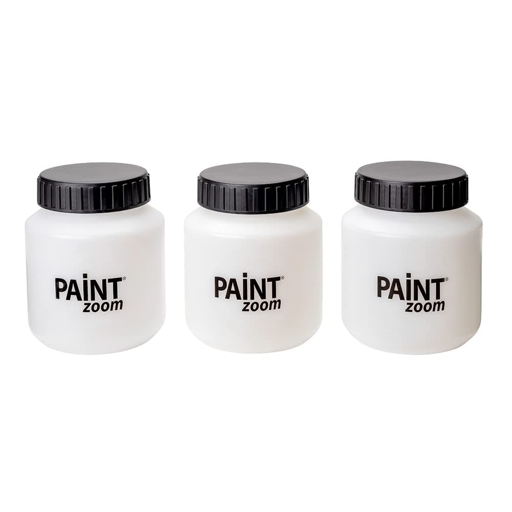 Paint Zoom Set of 3 Additional Durable Plastic Paint Containers made to fit Paint Zoom Handheld Electric Spray Gun HLVP | Used to Store Extra Paint Colors