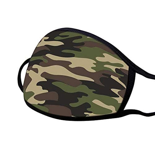 PYL Skull Camo Printed Face Cover Mouth Cover Protecive Gear Fashion Pattern Accesory for Unisex Adult Mens,4 PCS/Pack