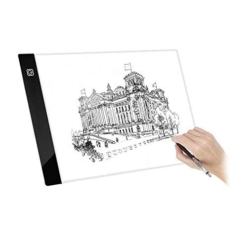 Tracing Light Box A4H Size 15" Led Tracing Drawing Board pad Copy Board Ultra Thin LED Animation Drawing Stencil Board Tracing Table Brightness 3 Levels Dimming by Touch