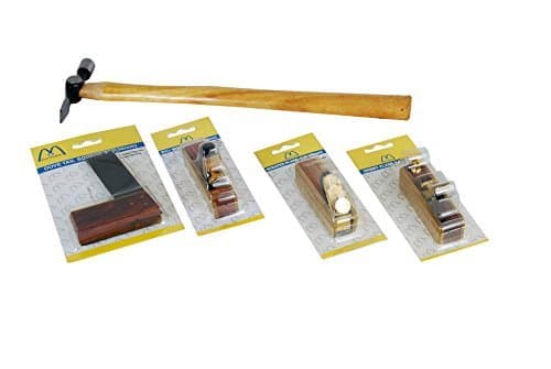 Montstar 5 Pc Wood Working Tool Kit - Mini Hobby Plane3.5",Mini Scraper Plane3.5",Dove Tail Square 4",Mini Bull Nose Plane 3.5",Cross Pein Hammer 4oz