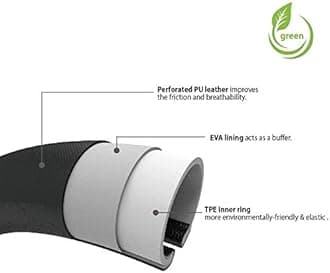 Elantrip Steering Wheel Cover Leather 15 1/2 to 16 inch Universal Large Soft Grip Breathable for Car Truck SUV Jeep Anti Slip Beige