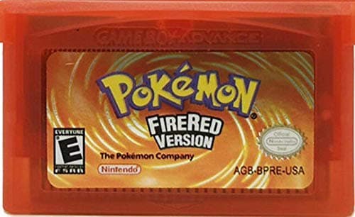 Pokemon Fire Red Version Reproduction Catridge Only in Clear Case Replica Game [Gameboy Advance] (USA)