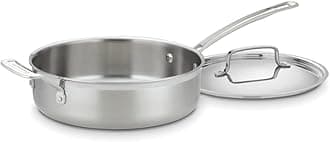 Cuisinart MCP33-24HN MultiClad Pro Stainless 3-1/2-Quart Saute with Helper and Cover