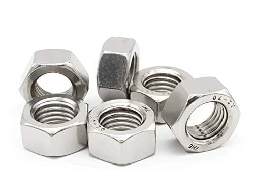M8 Hex Nut, Zinc Plated Quantity - 100 Pcs