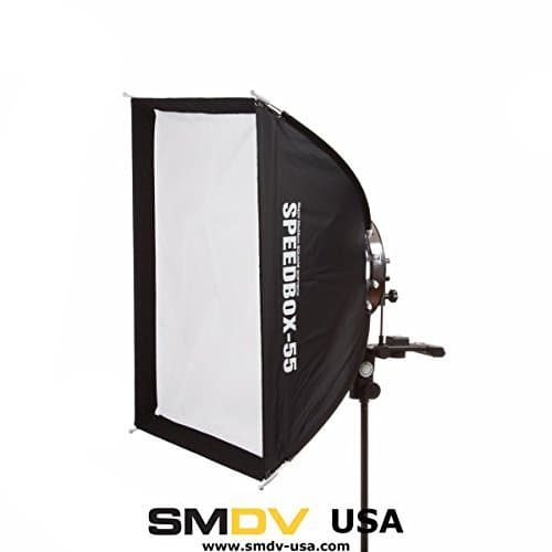 SMDV SPEEDBOX-S55 - Professional 21" (53 x 53cm) Quick Folding Square Softbox for Speedlight Flash - Legio Limited Edition