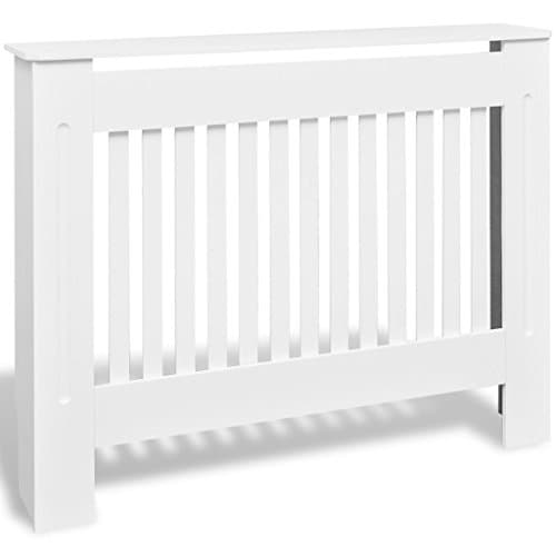 MDF Wall Radiator Cover Heating Cabinet, White
