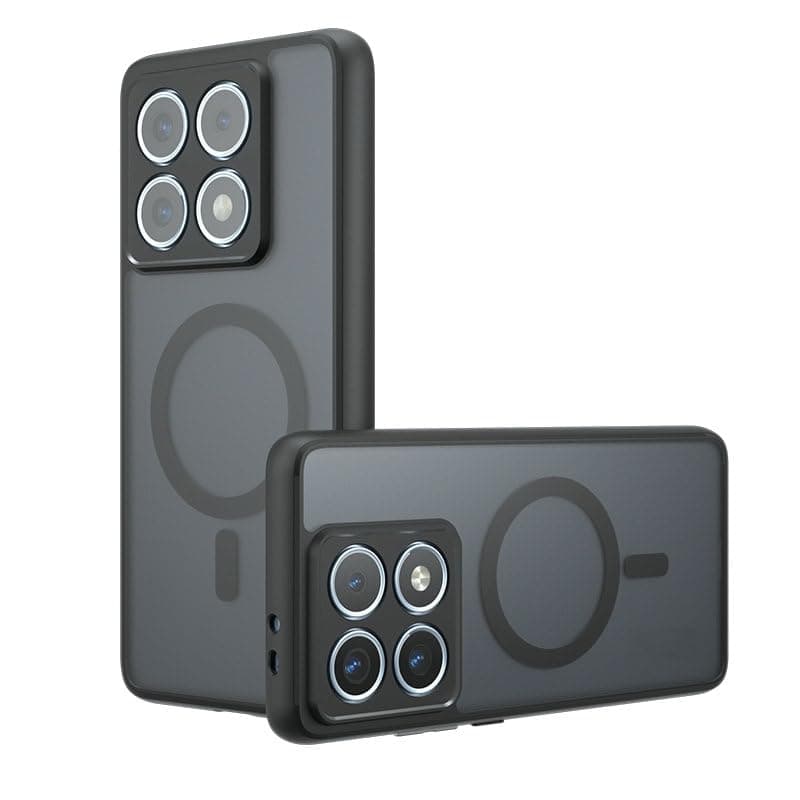 Compatible with Honor 200 Smart Case Cover,Compatible with MagSafe,Compatible with Honor X7c ALT-NX1 ALT-LX2 Built-in Magnetic Anti-Shock Cell Phone Case Black