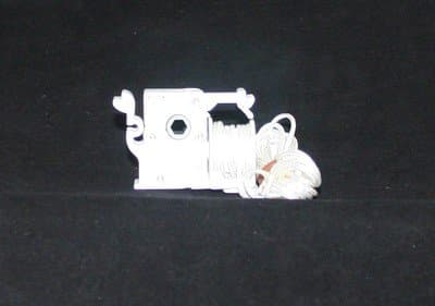 2 QTY: 2" Low Profile Pre-Corded Tilter"small punch" -White : Geared for Hex shaped Rod