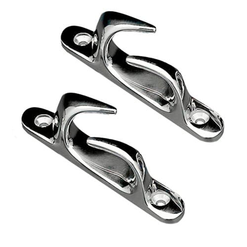 Whitecap 6" Stainless Steel Skene Bow Chocks, Pair