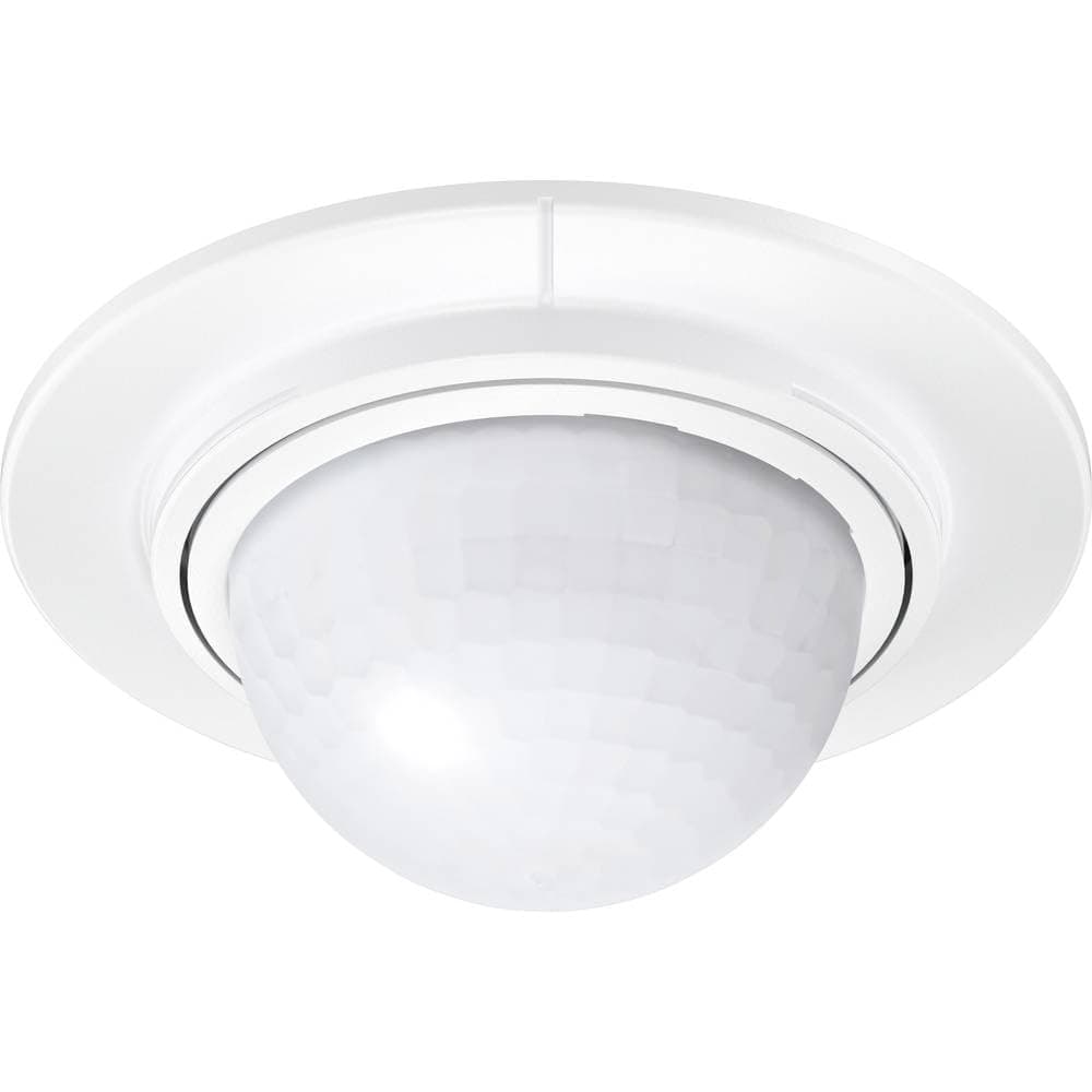 SteinelFlush-Mounted Motion Detector IS 360-1 White, Maximum 1000 W Switching Capacity, 360° Sensor, Maximum 4 m Range, LED Suitable