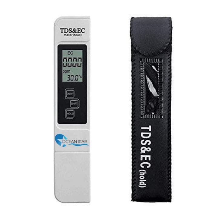 - OCEAN STAR TECHNOLOGIES Digital 3-In-1 Water Tds Ec And Temperature Meter - Purity Tester With Atc Function, 1Ppm Resolution, 0-9990 Ppm Measurement Range (Black)