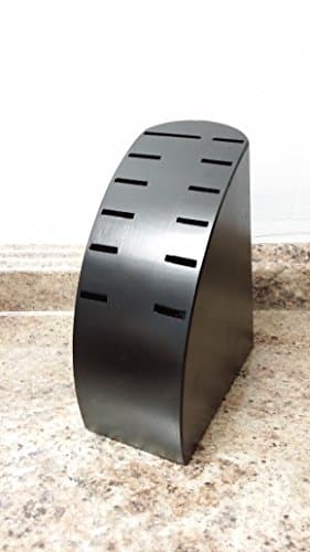 Zitech Black Wooden Knife Storage Block