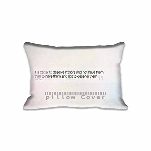 Decorative Short Quote Mark Twain Thick Cotton Polyester Throw Pillow Cover love Cushion Pillowcase