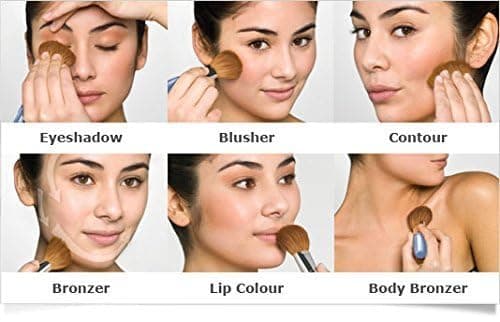 MACPLUS プレミアム品質 メイクアップブラシセット 24本セット ブラックレザーケース付き