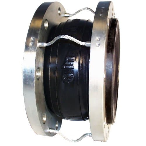 Flexicraft Ultrasphere Rubber Expansion Joint with Cable, 8" ID x 6" Length