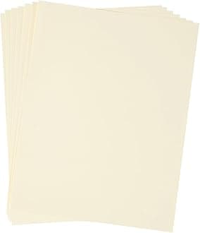 20 Sheets Colored Thick Paper Cardstock Blank for DIY Crafts Cards Making, Invitations, Scrapbook Supplies (Cream, 8.5 x 11 inches)