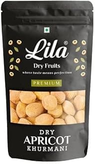 LILA DRY FRUITS Apricots 1 Kg– 100% Natural Dried Afghani Apricot | Naturally Sweet Khubani, Soft & Chewy | Dry Fruit Khurbani Ideal for Snacking, Baking, Cooking & Toppings | Perfect for Giftings