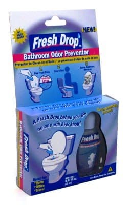 Fresh Drop Bathroom Odor Preventor (3-Pack) with Nail File