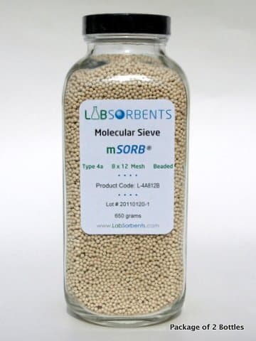 Molecular Sieve mSORB 4A 8x12 Mesh Bead, 650 g, 2-pack