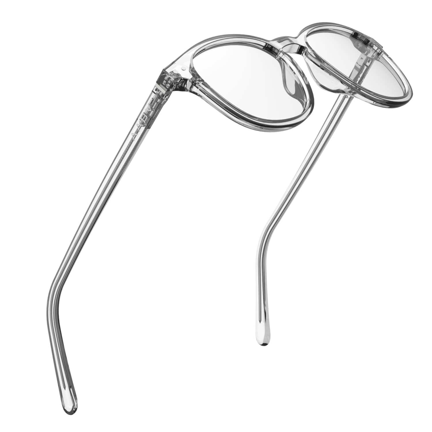 Blue Light Blocking Glasses Ease Eyestrain Round Clear Computer Gaming Glasses for Men Women Anti Glare Fake Glasses