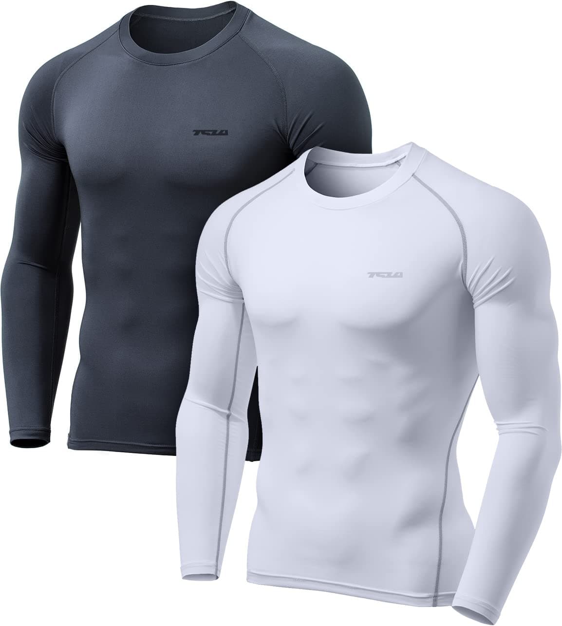 - TSLA Men's Thermal Long Sleeve Compression Shirts, Athletic Base Layer Top, Winter Gear Running T-Shirt