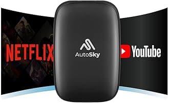 AI Box Lite – Wireless CarPlay & Android Auto Adapter, Plug-and-Play, Fast Connection, Stable Performance, Stream Netflix & YouTube via Hotspot, Works with OEM Touchscreen