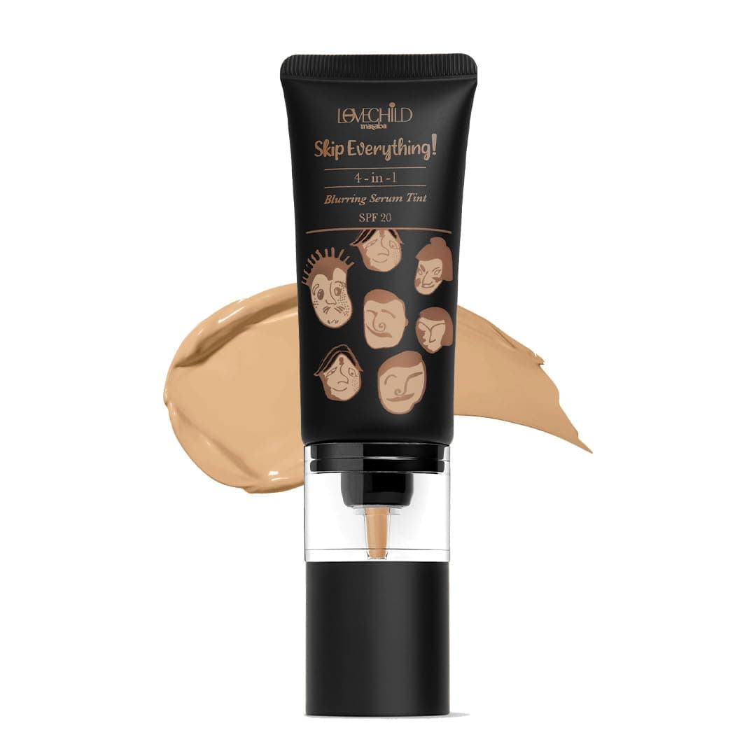 Skip Everything Blurring Medium Coverage 4 In 1 Serum Skin Tint For All Skin Type, Natural Coverage, For Daily Use, With Sod Technology, Delicate Darling, 30Ml