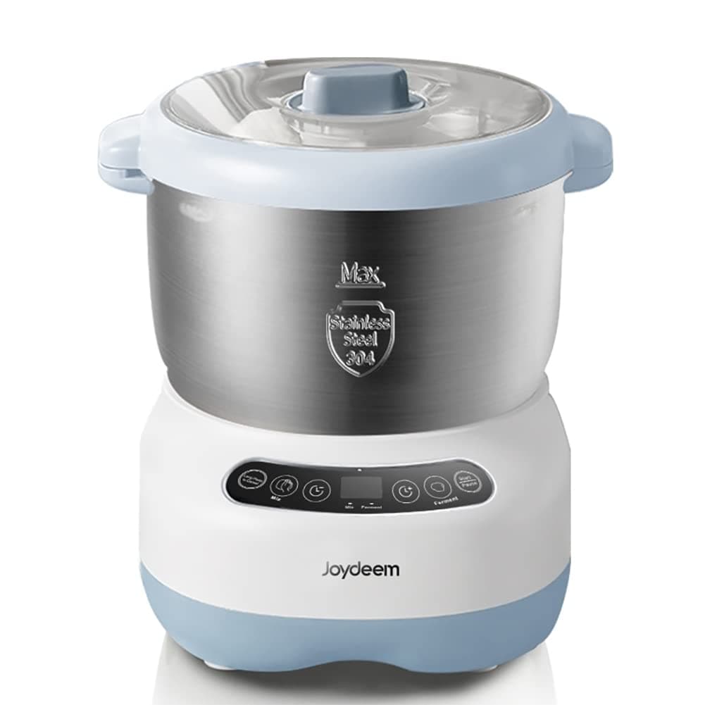 Joydeem Electric Dough Maker with Ferment Function, Microcomputer Timing, Face-up Touch Panel, 7.4Qt, 304 Stainless Steel, JD-HMJ7L