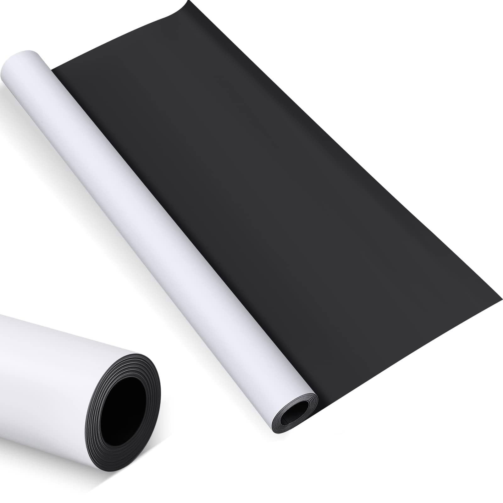 Blank White Surface Magnet Sheets Magnetic Roll Printable Flexible Magnetic Vinyl Magnetic Sheet Roll Blank Magnetic Sign Sheet Safe for Vehicles, DIY Craft Projects (24 Inch x 25 Feet, 30 Mil)