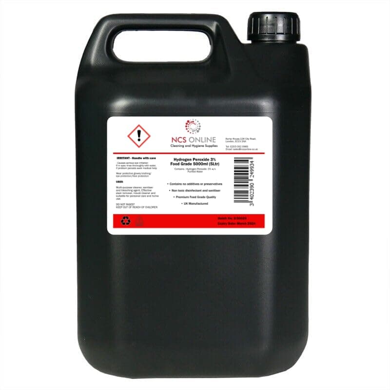 NCS Hydrogen Peroxide (3%) 5 Litre Food Grade