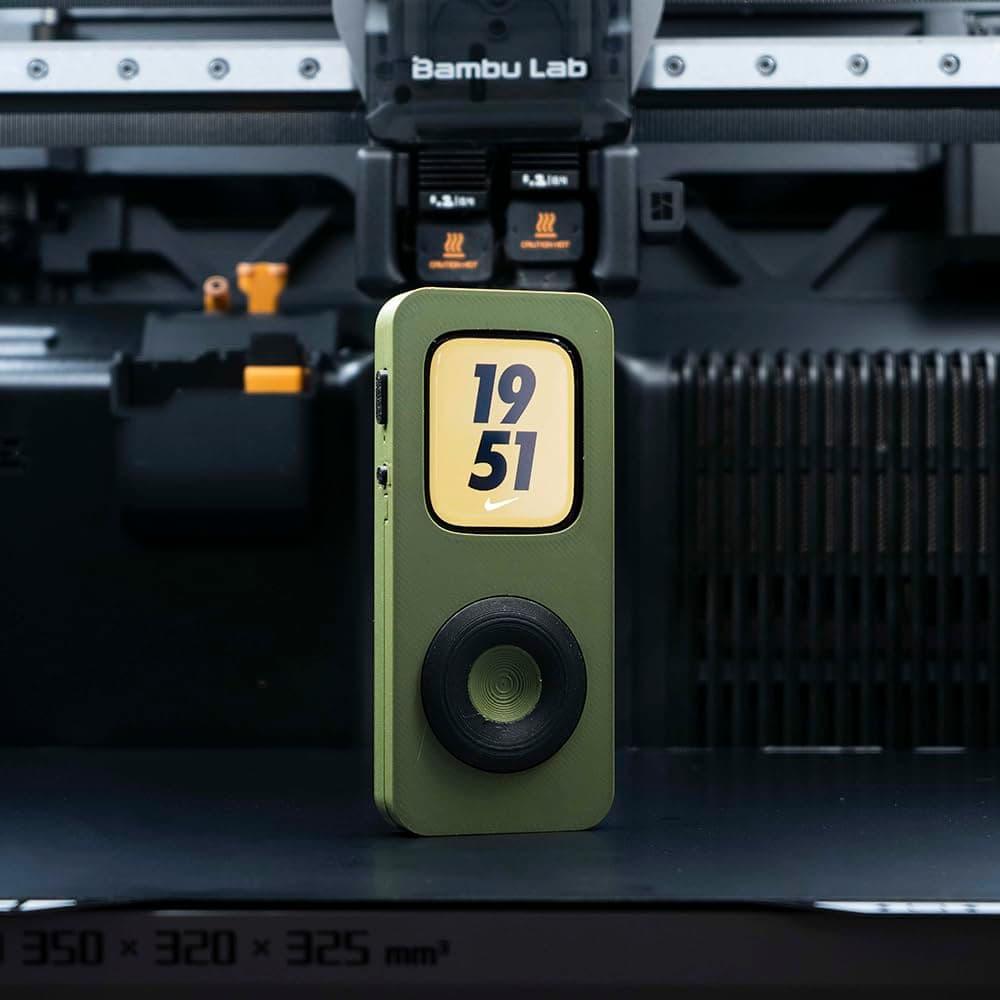 for Retro iPod Style Protective Case for Apple Watch Series SE/5/6/7/8/9/10, Unique 3D Printed Design with Click Wheel Aesthetic (Green, 44mm)