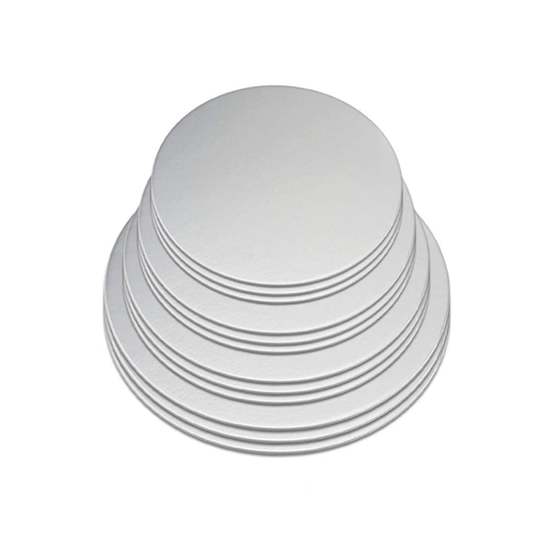 Cake Boards, 12 Pack Cake Base Cardboards 3 Each (6, 8, 10, 12 Inch), Sliver Foil Round Cake Circles, Cake Rounds, Cake Circles,Round Cake Boards,Baking Sets