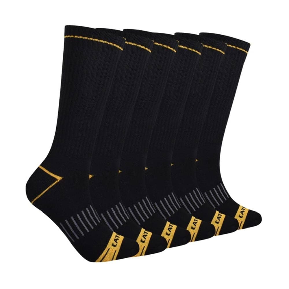 mens 6-pack Half Cushioned Crew Socks