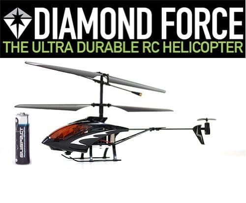 Diamond Force Ultra Durable RC Helicopter Gyroscope Mini 3 Channel Indoor Ready to Fly Infrared Remote Control Micro Heli RTF