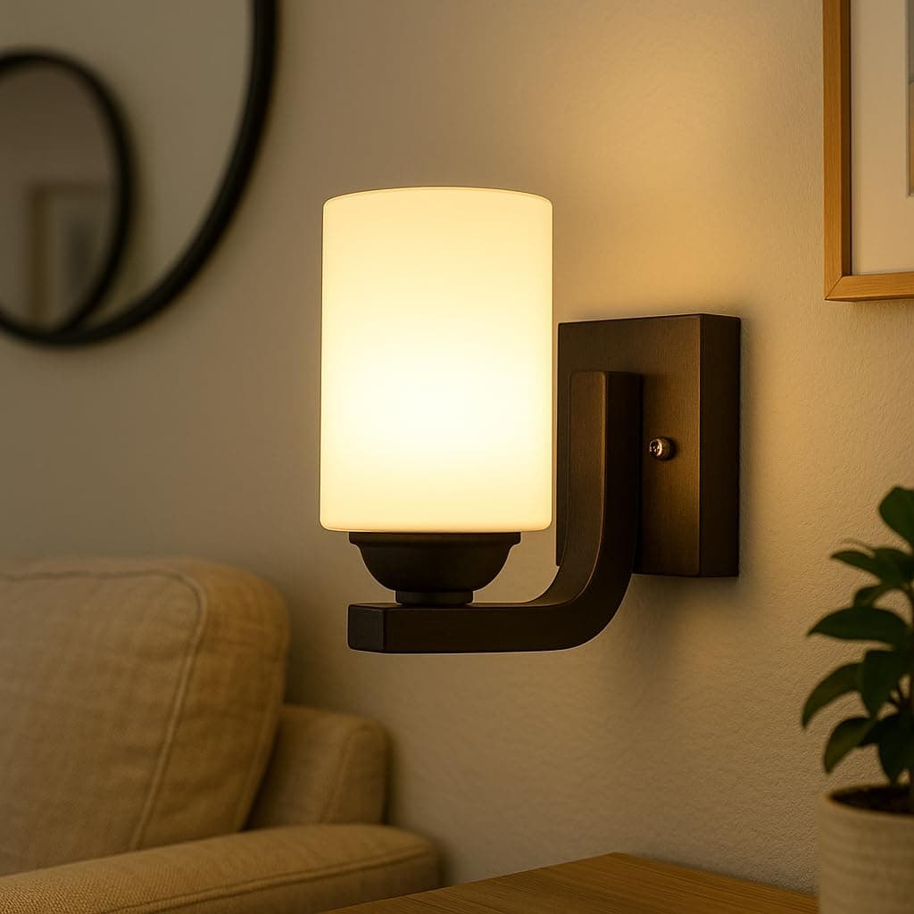 Wall Decor Light, Wall Lamp, Wall Mount Light, Wall Hangings Light, Home Decor Items- Black (Corded Electric) Up Down Both Side