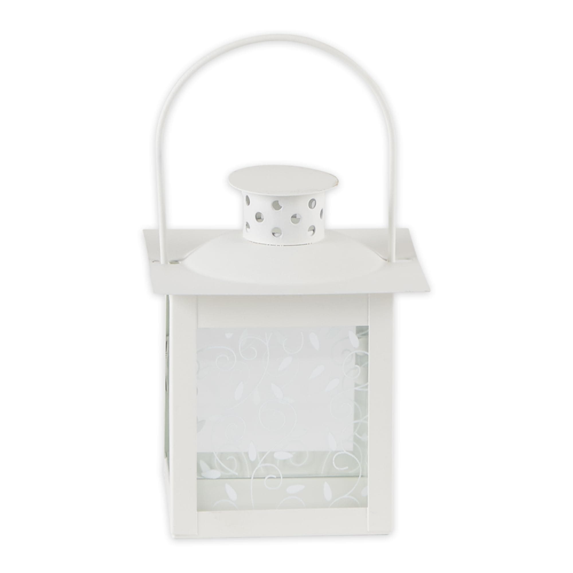Classic White Candle Lanterns, Decorative Light Home Decor, Small, White