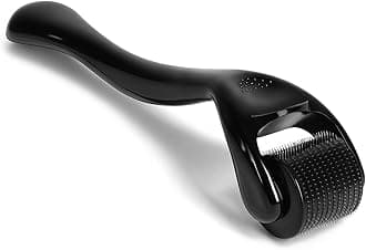 Derma Roller, 540 Titanium Microneedle Roller for Face Facial Wrinkles Hair Loss Stretch Marks Hair Regrowth Micro Needles Professional Microneedling Derma Needling Kit with Case (1.0mm)