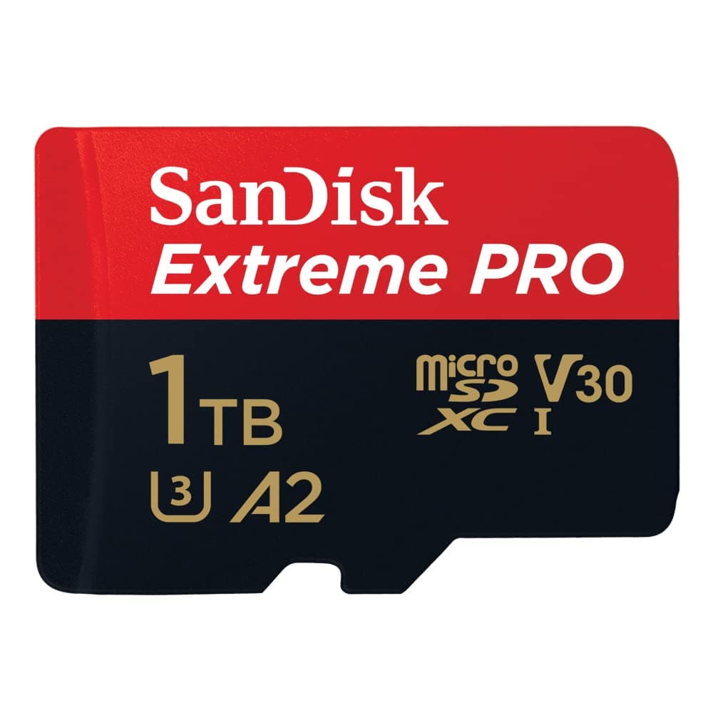SanDisk Extreme Pro 1TB microSDXC UHS-I, V30, 200MB/s Read, 140MB/s Write, Memory Card for 4K Video on Smartphones, Action Cams and Drones